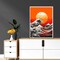 DIY Diamond Art Kits for Adults Sunset Waves, Full Drill Round Rhinestone Diamond Painting Kits for Adults, Cross Stitch Embroidery Canvas